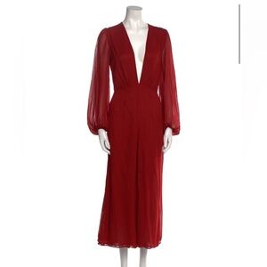 Reformation Scarlet Red Jumpsuit